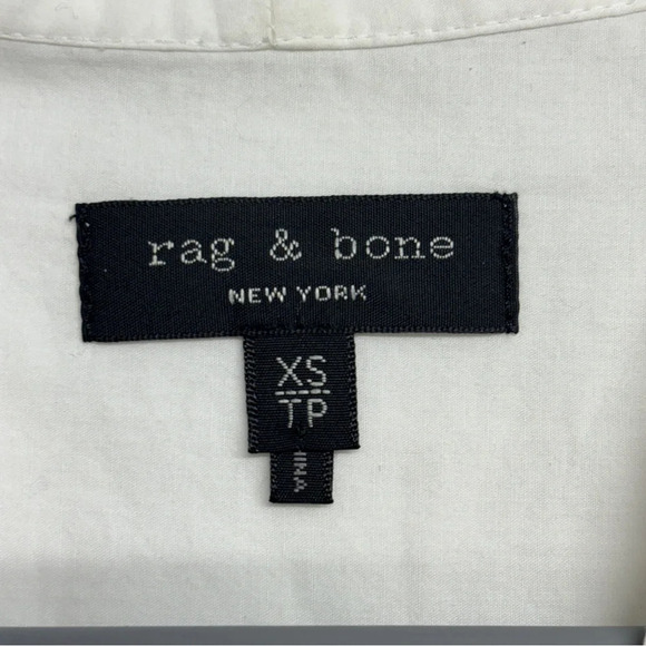 RAG & BONE | Miranda Voile Surplice Long Sleeve Blouse Top White Mininalist XS - Picture 4 of 8